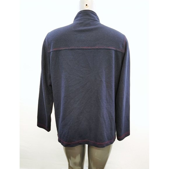 Cafe au Lait Women's Light Jacket Size 1X Full Zip Long Sleeve Mock Neck - Picture 3 of 4